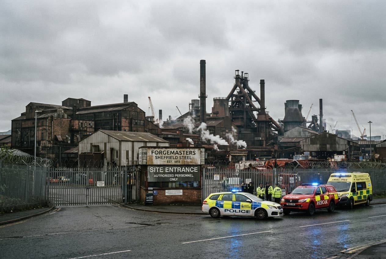Manufacturing Plant Emergency: Toxic Chemical Exposure Leaves Technicians Injured Across Sheffield Furnace Floor Manufacturing Plant Emergency: Toxic Chemical Exposure Leaves Technicians Injured Across Sheffield Furnace Floor