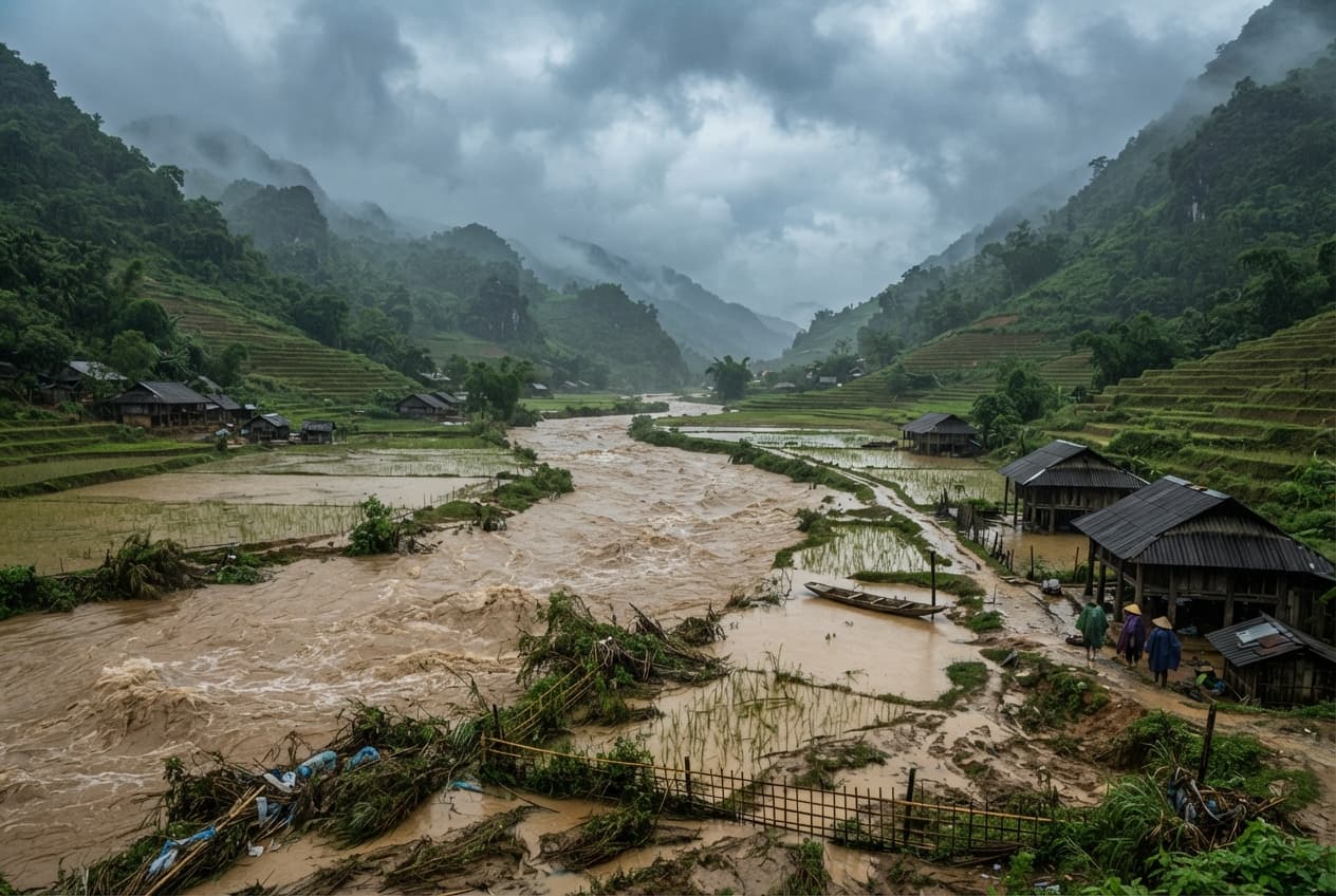 Flash Flood Disaster: Nghe An Stream Crossing Sweeps Away Farm Workers Leaving Two Dead Flash Flood Disaster: Nghe An Stream Crossing Sweeps Away Farm Workers Leaving Two Dead