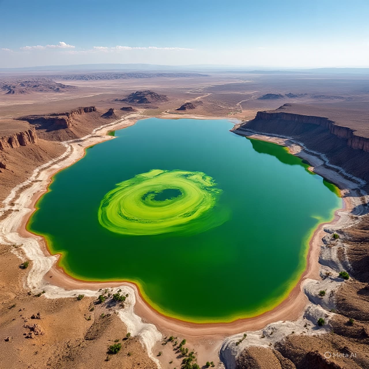 “Emerald Whirlpools: The Toxic Algae Dance in Pyramid Lake” “Emerald Whirlpools: The Toxic Algae Dance in Pyramid Lake”