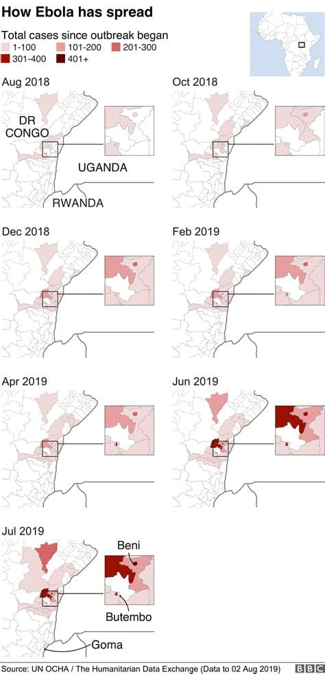 DR Congo Ebola outbreak spreads to a sixth province DR Congo Ebola outbreak spreads to a sixth province