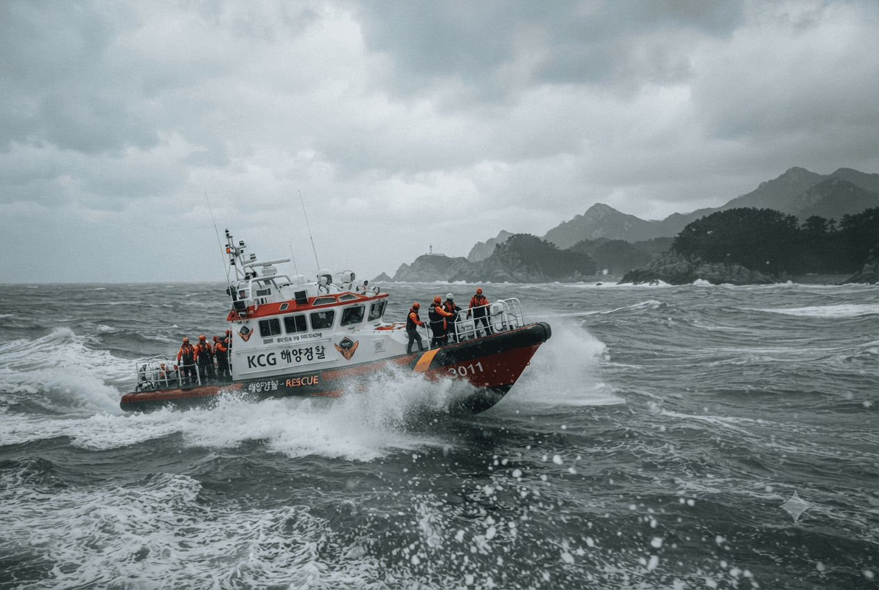 South Korea Sea Tragedy: Cargo Ship Capsizes in Heavy Waters Leaving Two Dead South Korea Sea Tragedy: Cargo Ship Capsizes in Heavy Waters Leaving Two Dead