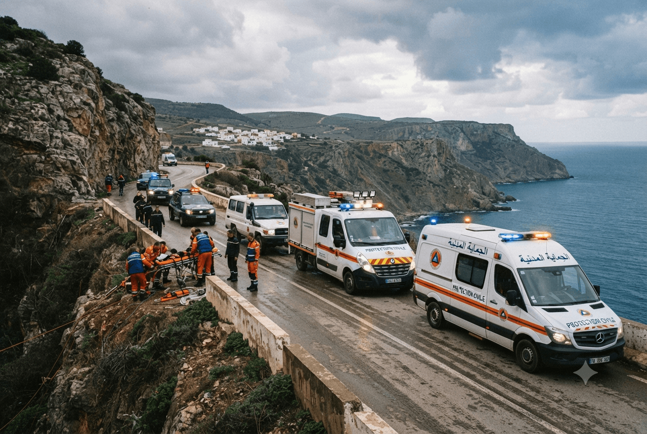 Deadly Road Accident: Northern Algeria Passenger Coach Plunges Into Ravine In Boumerdes Province Deadly Road Accident: Northern Algeria Passenger Coach Plunges Into Ravine In Boumerdes Province