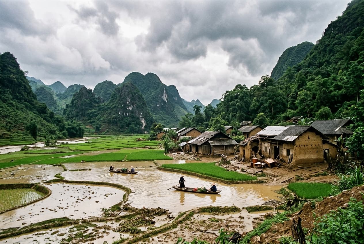 Flood in Vietnam: Flash Flood Wipes Out Rural Dwellings in North, Three Killed, Villages Isolated Flood in Vietnam: Flash Flood Wipes Out Rural Dwellings in North, Three Killed, Villages Isolated