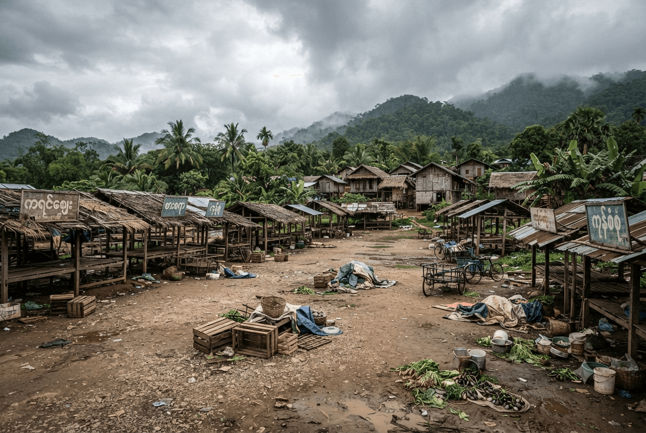 Myanmar Market Tragedy: Two Dead As Gunmen Target Rural Trading Hub In Kayin Region Myanmar Market Tragedy: Two Dead As Gunmen Target Rural Trading Hub In Kayin Region