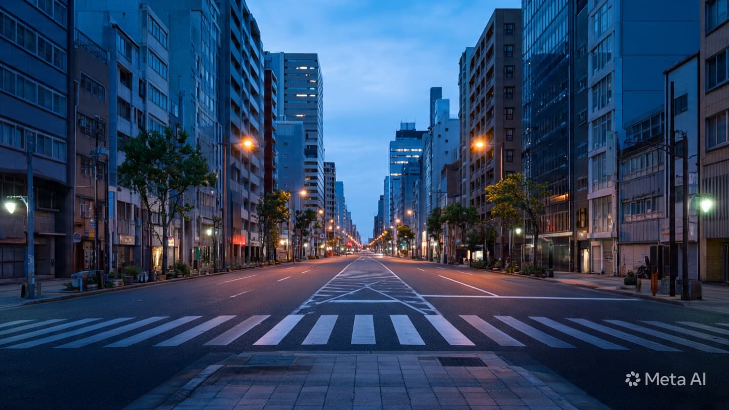 When Shadows Intersect With Motion: Contemplating the Fragility of Life in the Heart of Nagoya