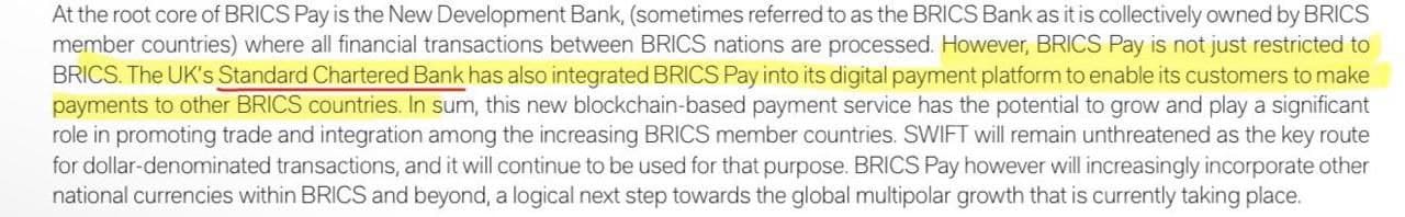 The Bridge to BRICS: How Standard Chartered Connects BRICS Pay to Ripple and $XRP The Bridge to BRICS: How Standard Chartered Connects BRICS Pay to Ripple and $XRP