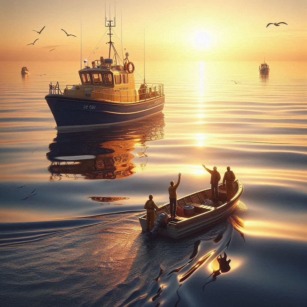 When the Sea Beckons: Two Fishermen’s Silent Signals Across the Waters When the Sea Beckons: Two Fishermen’s Silent Signals Across the Waters