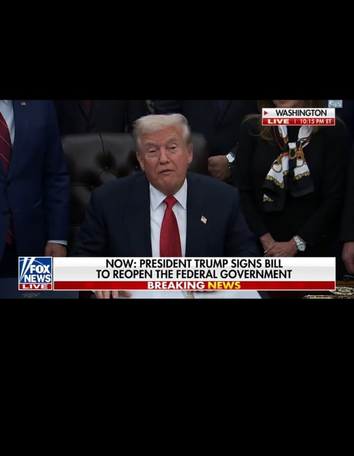 President Trump Signs Bill to Reopen the Federal Government President Trump Signs Bill to Reopen the Federal Government