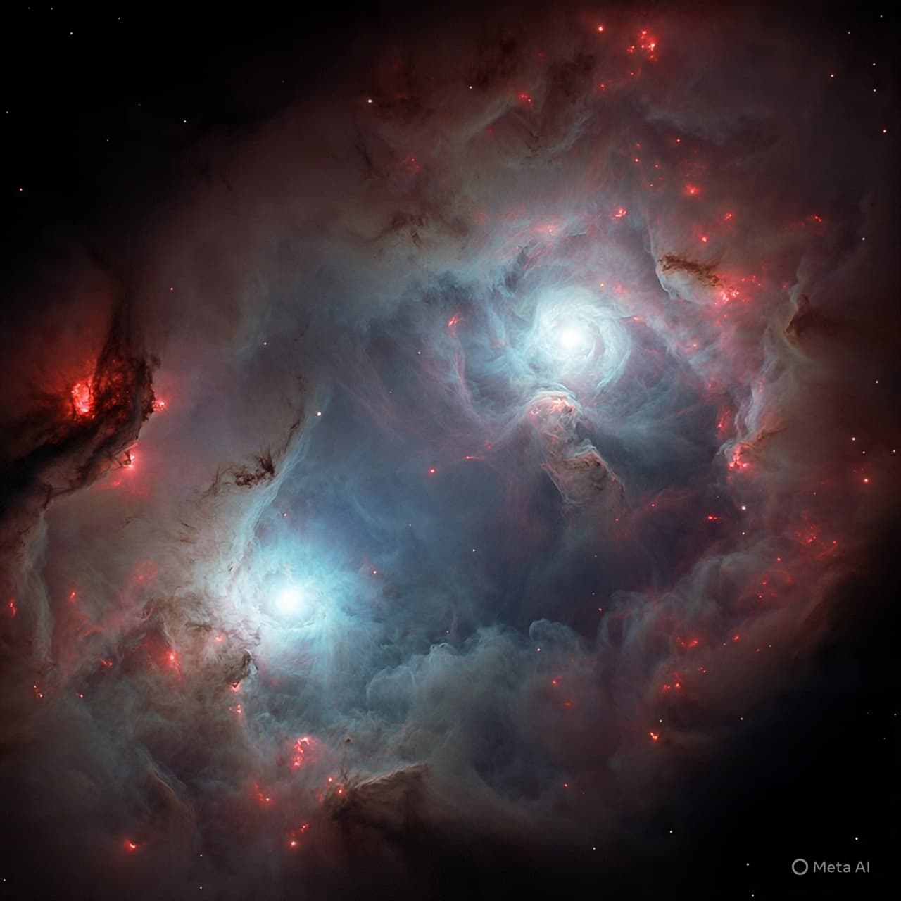Under Deep Time and Starlight’s Glow, Ghostly Structures Emerge in Dust and Flame Under Deep Time and Starlight’s Glow, Ghostly Structures Emerge in Dust and Flame