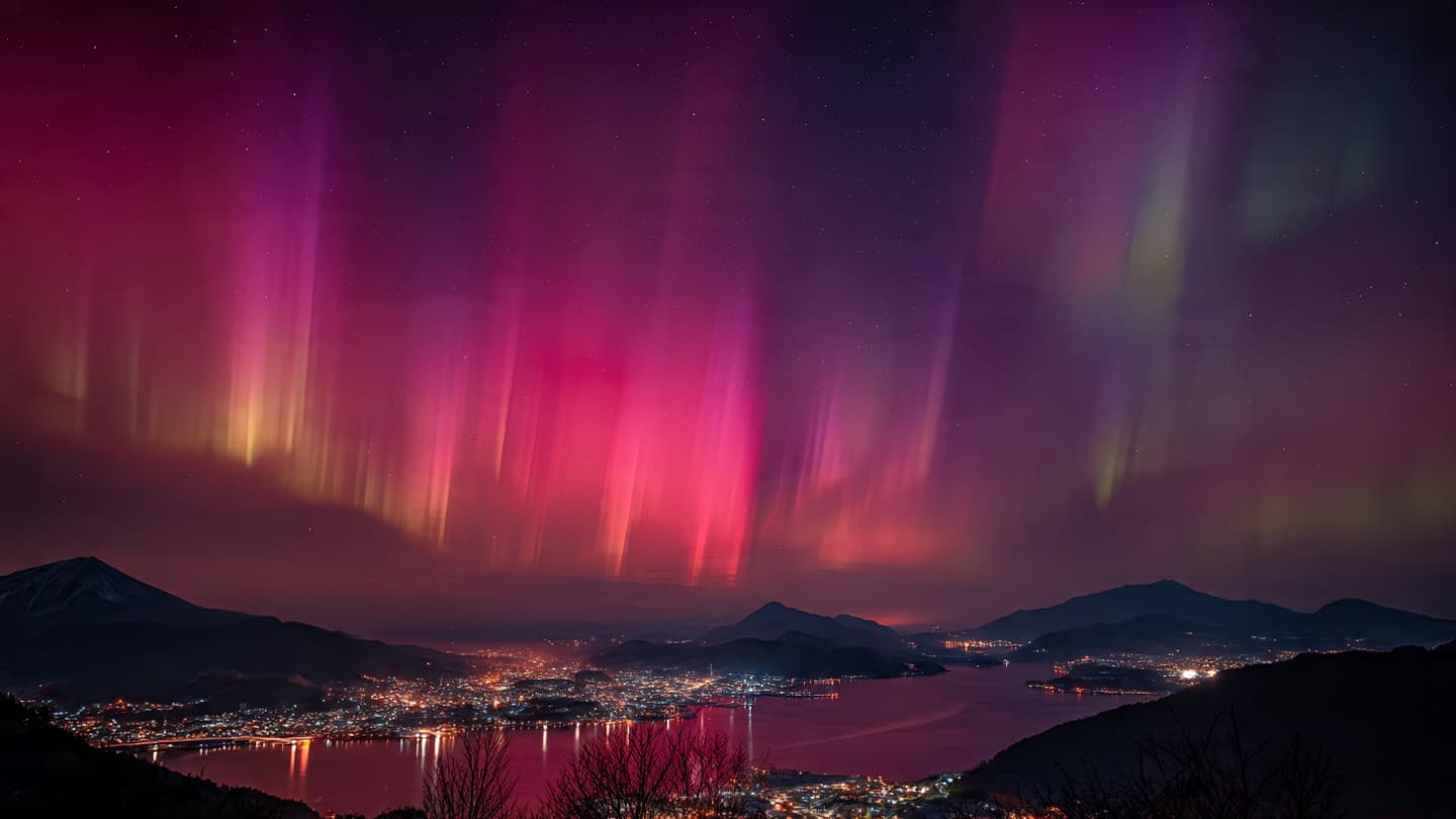Above Japan, Unusual Red Auroras Painted the Night With Unexpected Light