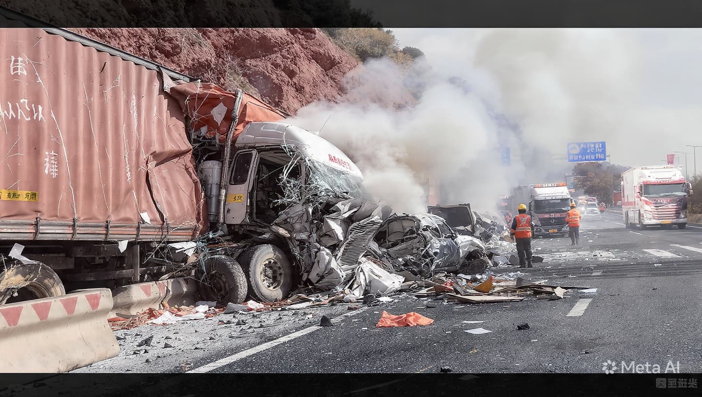 Highway Tragedy in Gansu: Freight Truck Crash Claims Five Lives, Traffic Flow Disrupted Now Highway Tragedy in Gansu: Freight Truck Crash Claims Five Lives, Traffic Flow Disrupted Now