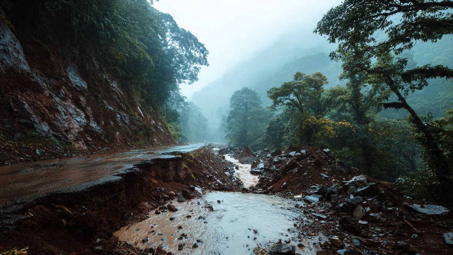Between Mountain Fog And Collapsing Hillsides, Costa Rica Faced Another Difficult Rain-Driven Journey Yesterday Morning
