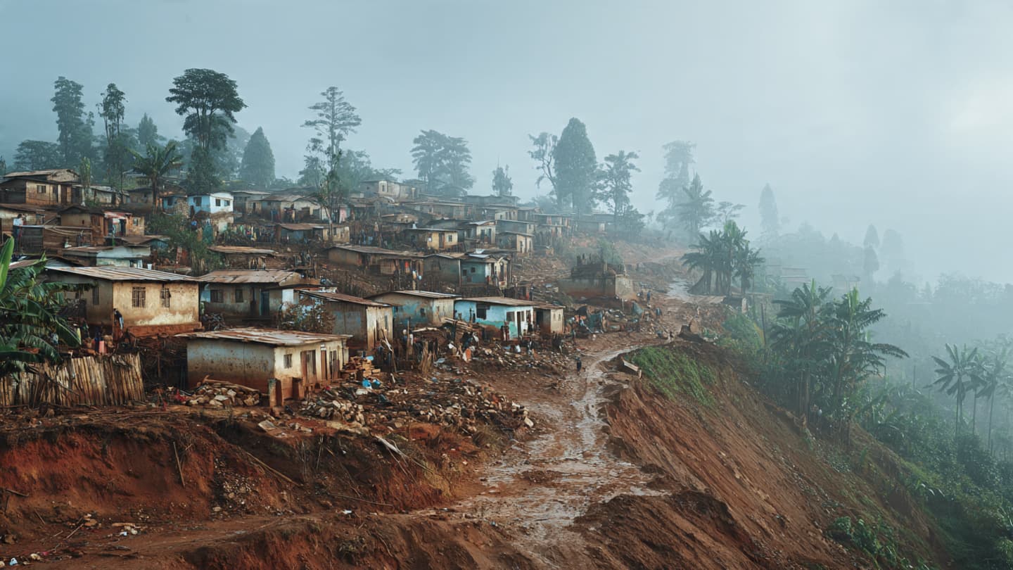 Beneath Rain-Soaked Hillsides, Western Cameroon Villages Disappeared Beneath Sudden Earth and Silence Overnight