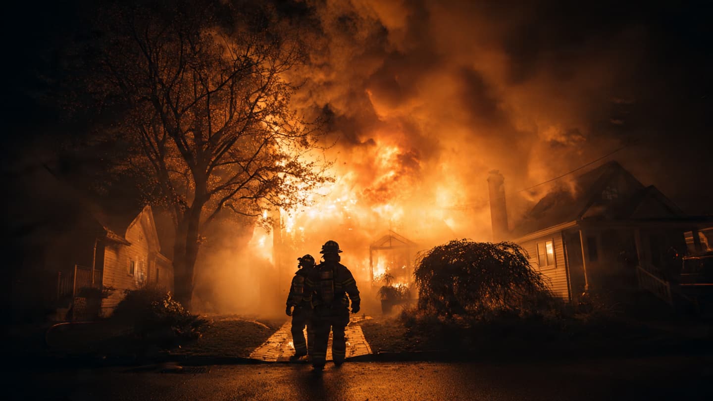 Beneath Barbados Evening Skies, Firefighters Battled Flames Rising Across Bridgetown Residential Neighborhoods Yesterday Night