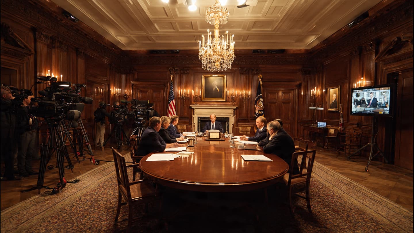 Where Echoes Travel Through Official Rooms: Trump, Iran, the Economy, and the Language of Certainty