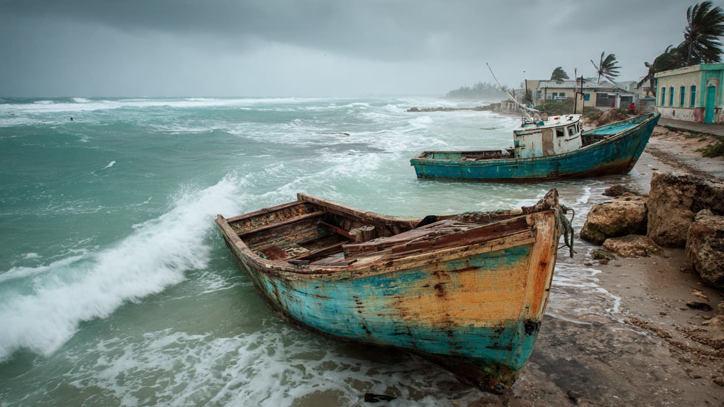 Between Rough Coastal Waters And Splintered Docks, Barbados Fishermen Faced Another Difficult Morning Afterward Yesterday