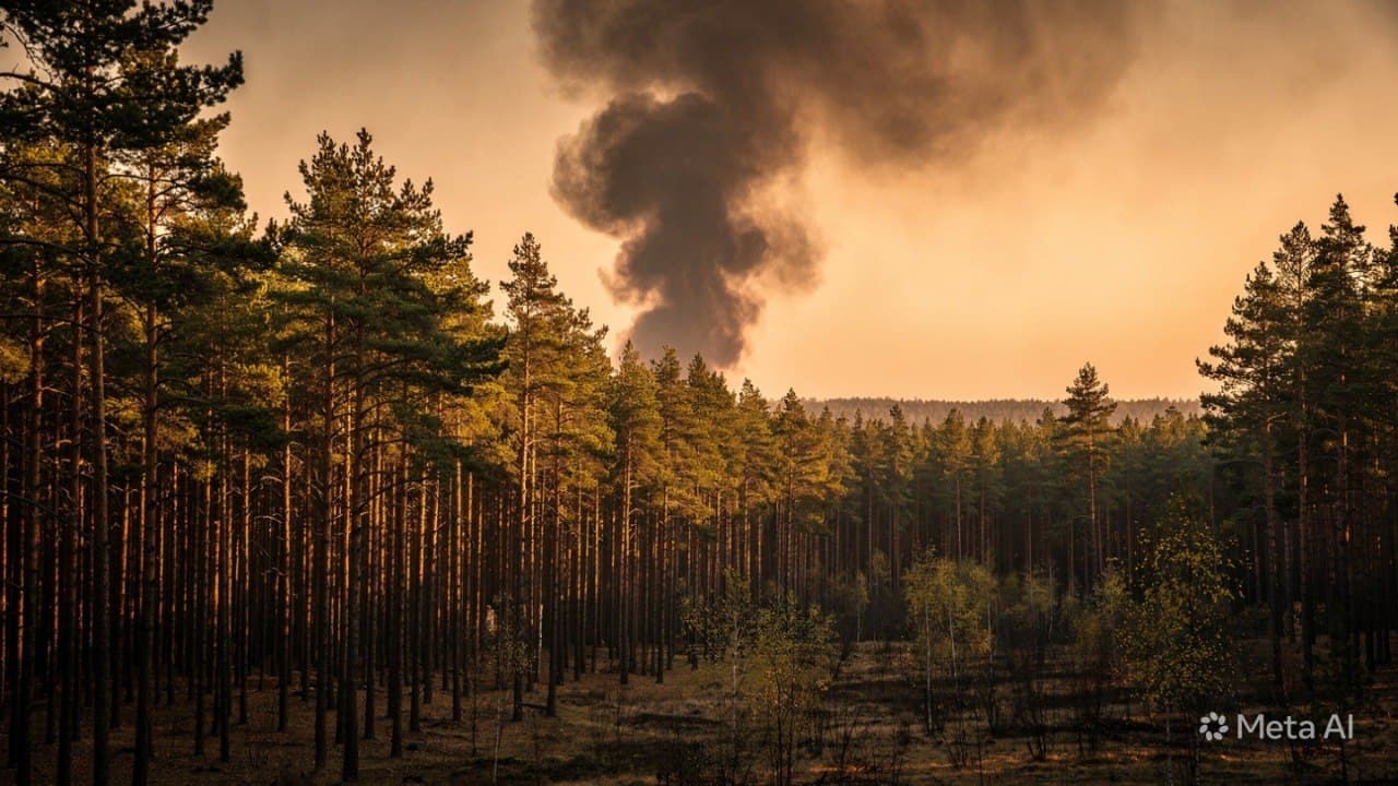 Where the Eastern Forest Burns, the Wind Carries the Smoke Across Quiet Frontiers Where the Eastern Forest Burns, the Wind Carries the Smoke Across Quiet Frontiers