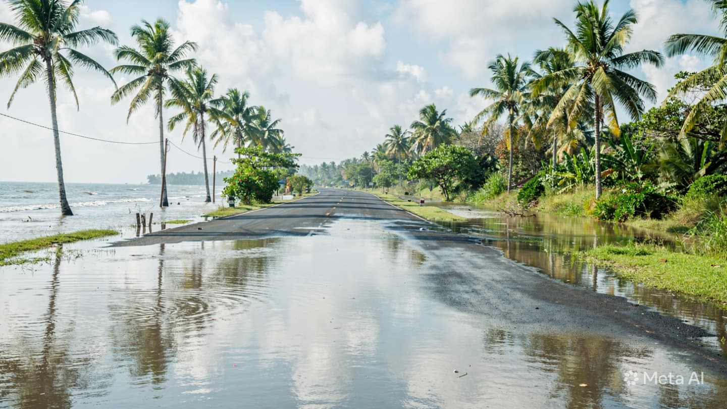 Bali Coastal Alert: High Tide and Severe Flooding Force Emergency Closure of Main Road Bali Coastal Alert: High Tide and Severe Flooding Force Emergency Closure of Main Road