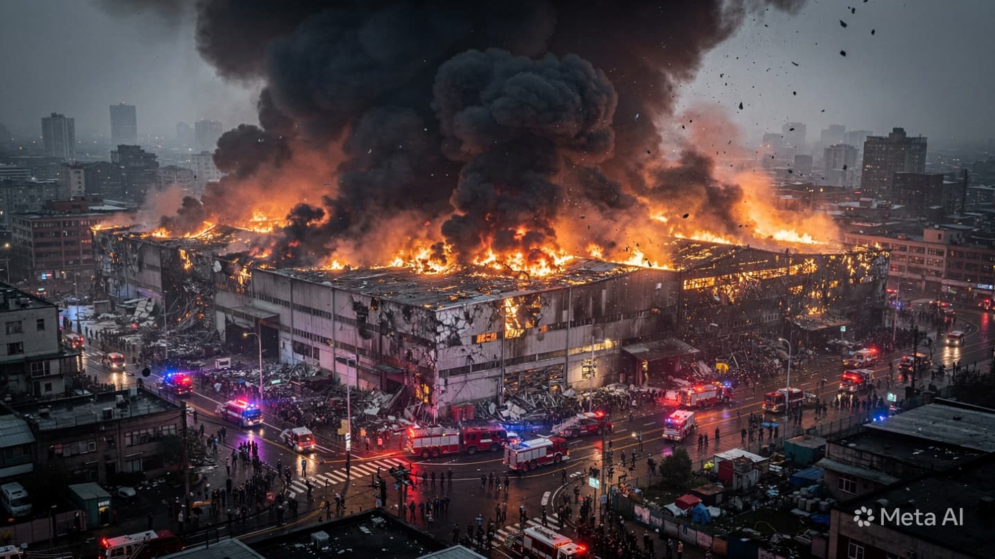 Jakarta Industrial Fire: Massive Blaze Erupts at Warehouse Facility, Causing Widespread Chemical Smoke Concerns Jakarta Industrial Fire: Massive Blaze Erupts at Warehouse Facility, Causing Widespread Chemical Smoke Concerns
