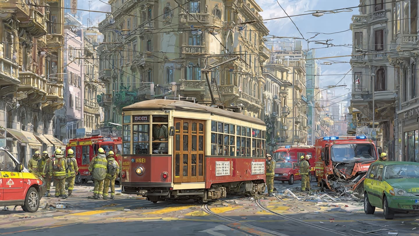 Milan's Daily Rhythm Was Interrupted by a Moment of Tragedy