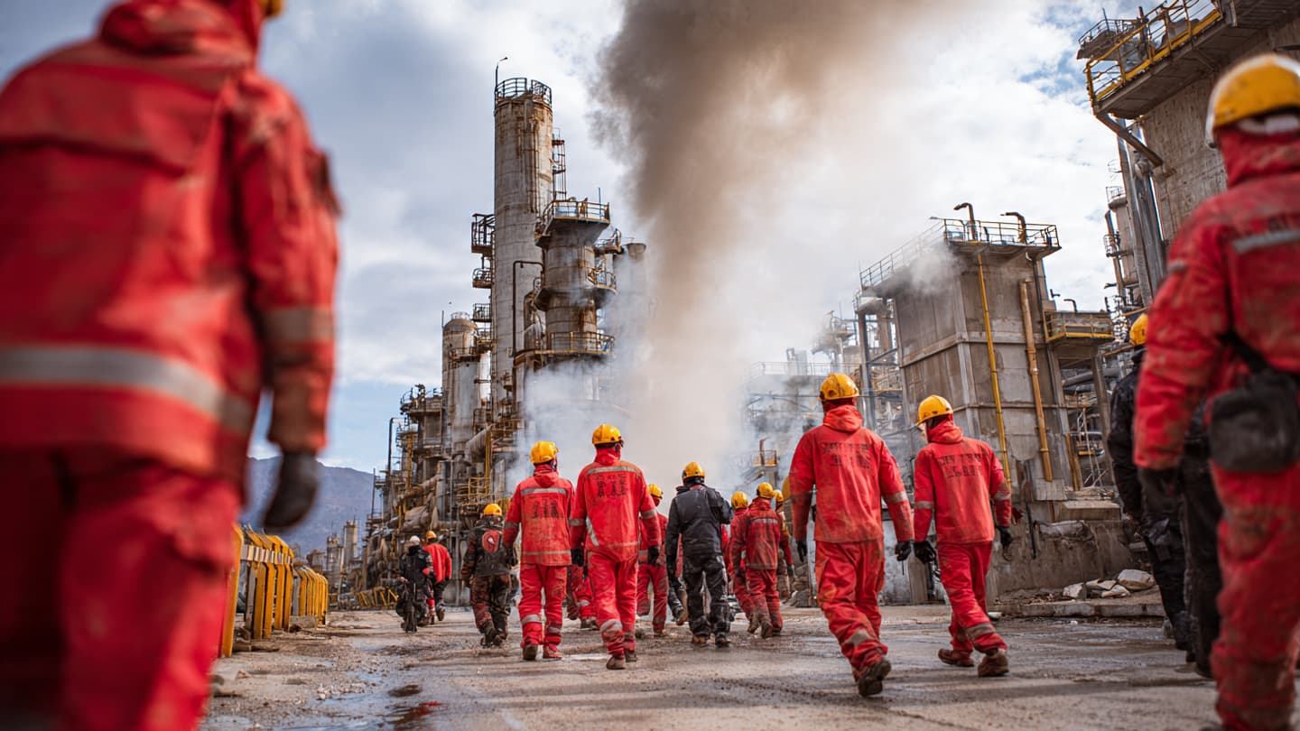 Beneath Jordan’s Industrial Morning Skies, Emergency Crews Responded Quickly To Sudden Chemical Leak Incident Yesterday