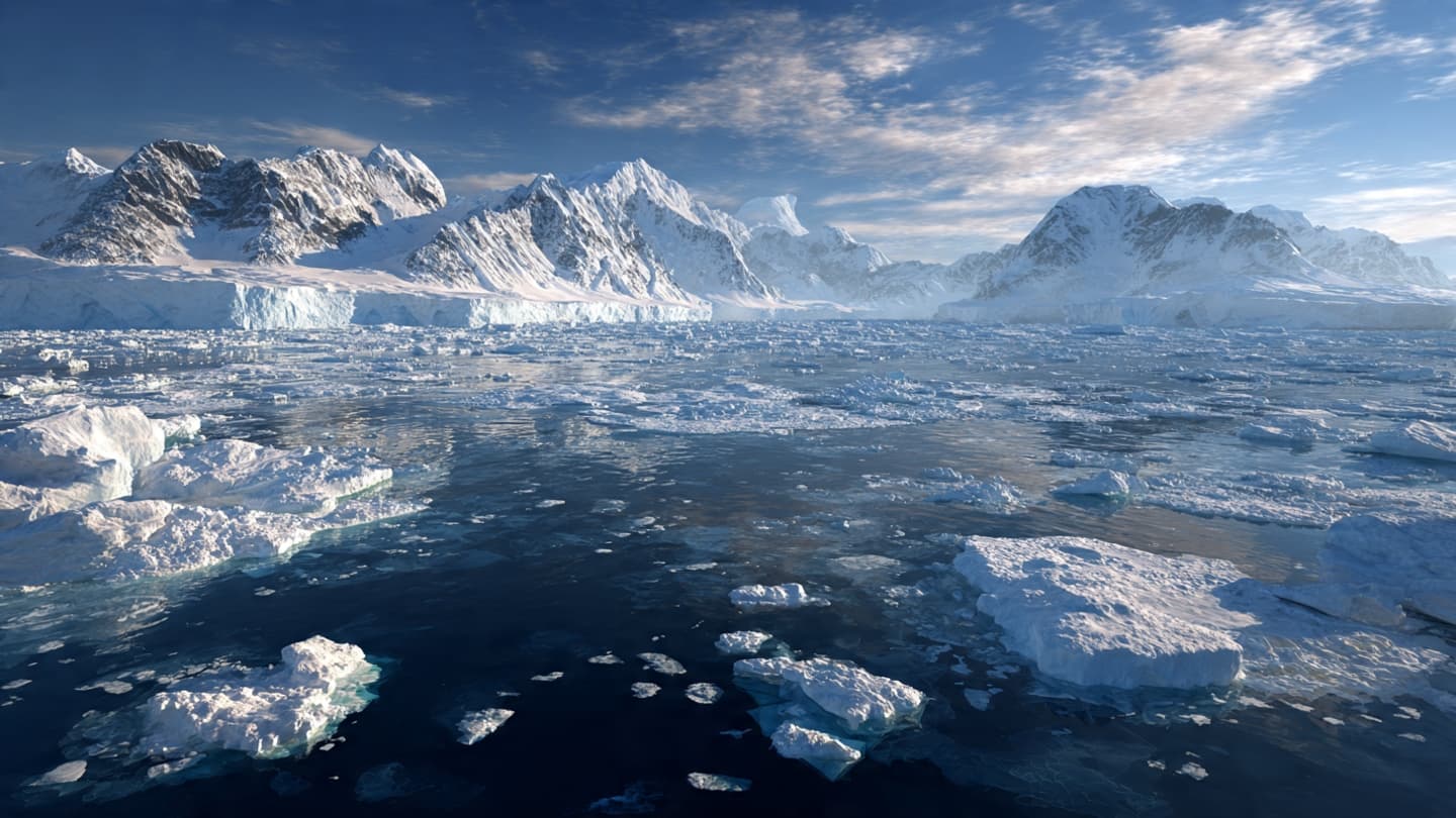 A polar region warming beyond the global rhythm