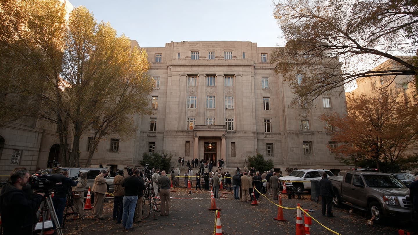 A Morning at the Courthouse Interrupted by Violence