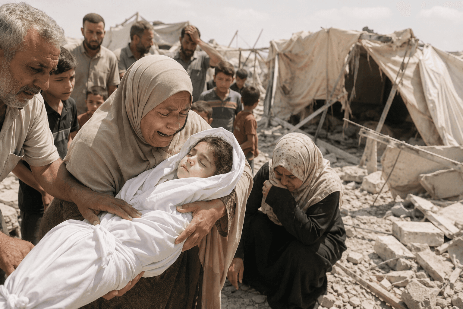 Tragedy in Khan Younis: Israeli Strike Kills 6-Year-Old Girl Playing Outside Her Tent