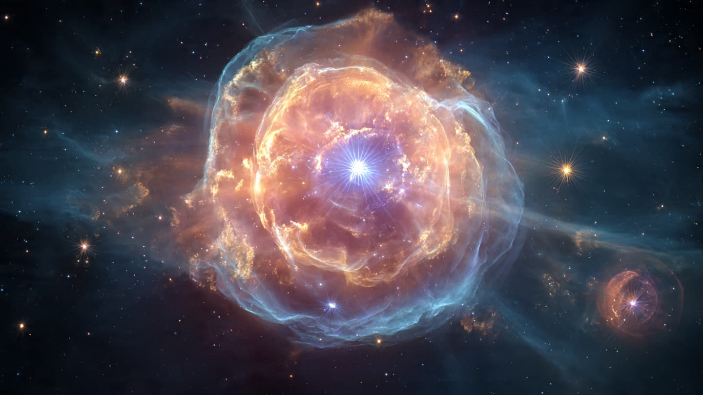 When stars fade into color, what secrets does the Crystal Ball Nebula hold? When stars fade into color, what secrets does the Crystal Ball Nebula hold?