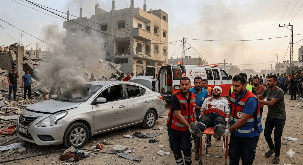 Tragedy in Gaza: Palestinian Doctor Killed, Three Injured in Israeli Attack