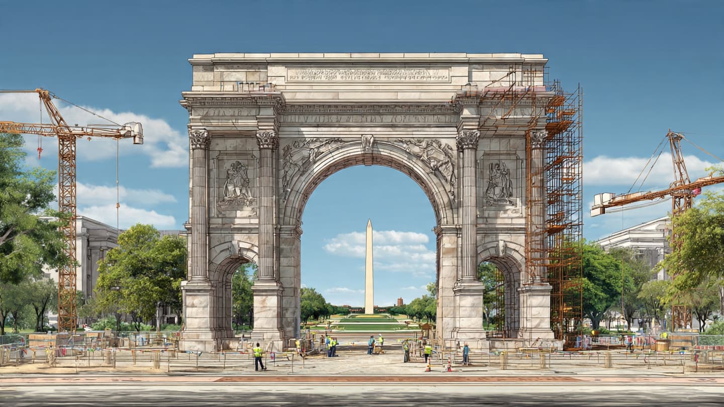 The Arch And The Clock Are Now Racing Together The Arch And The Clock Are Now Racing Together