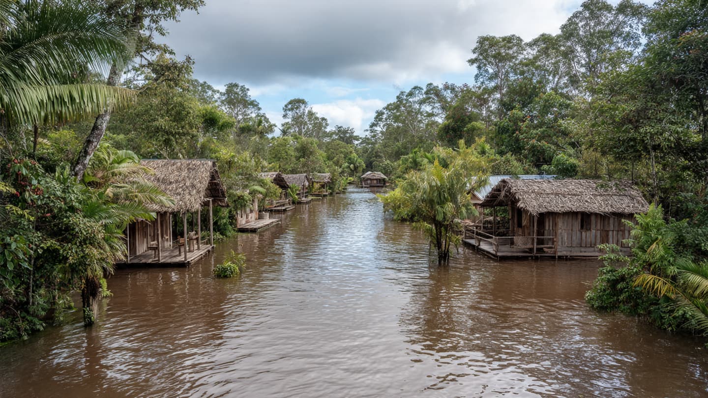 Beneath Endless Southern Rains, Suriname Villages Drift Quietly Through Rising Waters And Uncertain Nights Together