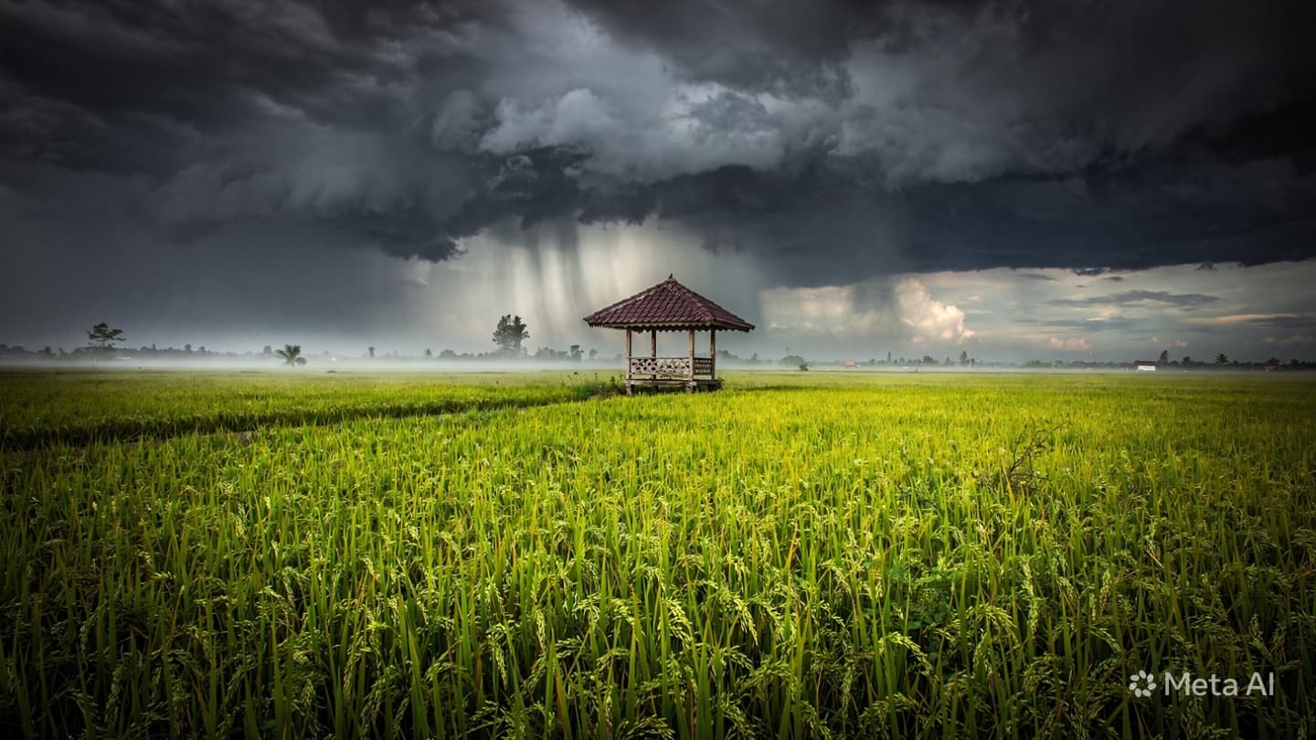 Central Java Storm: Lightning Strike Kills Three Farmers Sheltering in Wooden Gazebo Central Java Storm: Lightning Strike Kills Three Farmers Sheltering in Wooden Gazebo