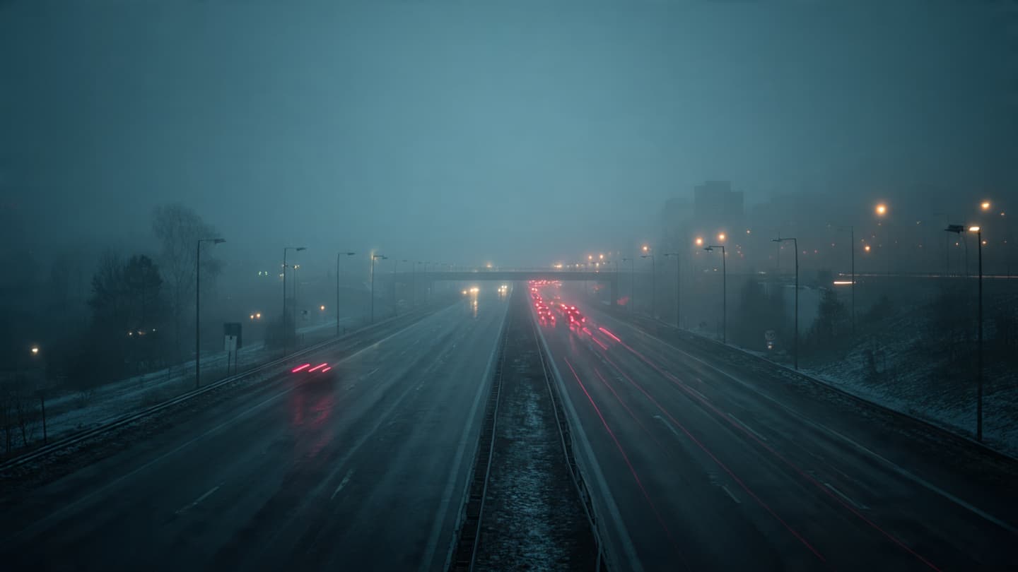 When Morning Commutes Dissolve on the Motorway, Reflections on an Uncertain Jutland Transit When Morning Commutes Dissolve on the Motorway, Reflections on an Uncertain Jutland Transit