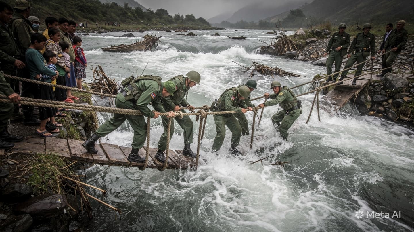 Northern India Floods: Fourteen Dead as Extreme Torrential Downpours Destroy Remote Mountain Villages Northern India Floods: Fourteen Dead as Extreme Torrential Downpours Destroy Remote Mountain Villages