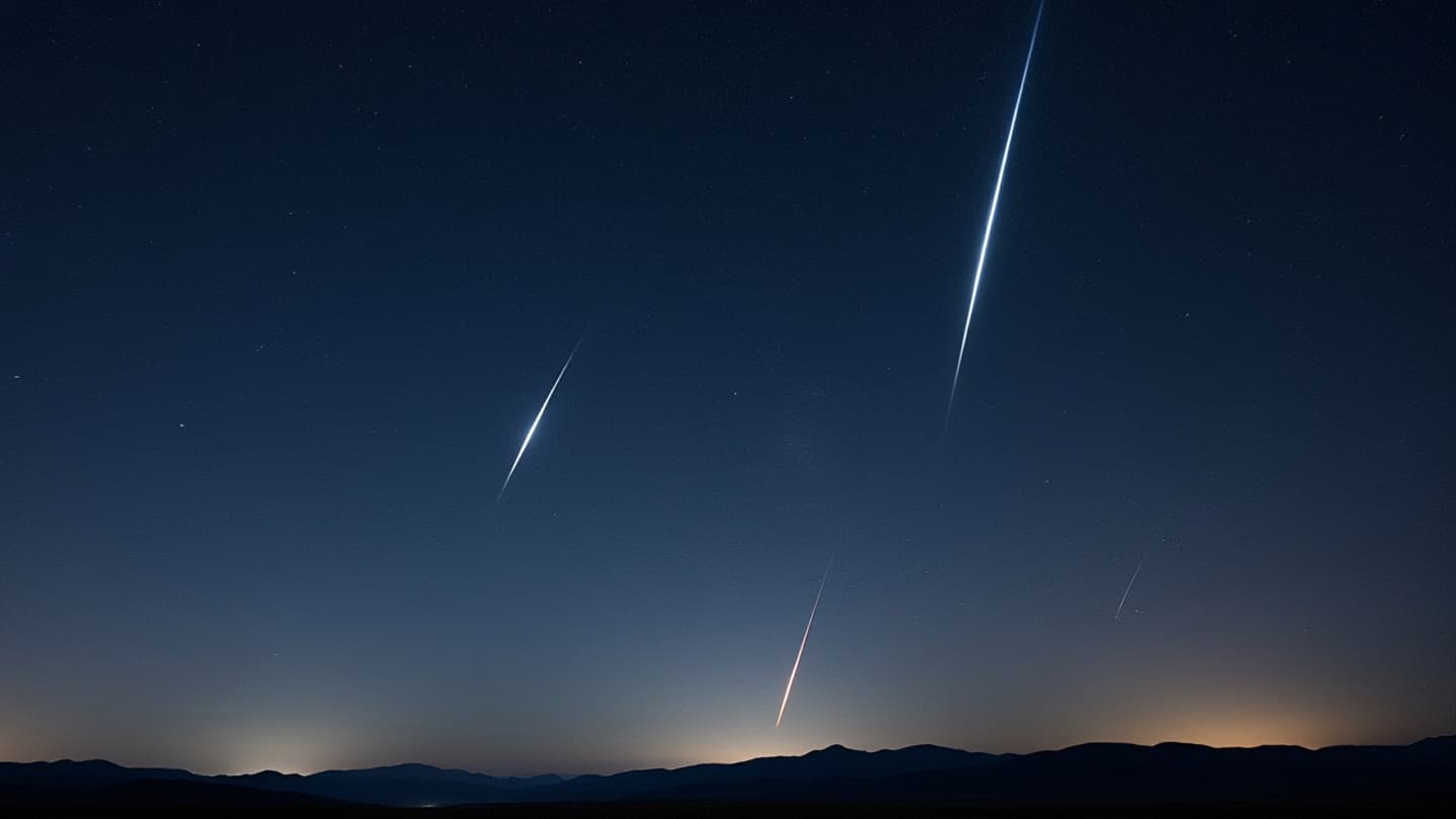 The night sky prepares to write its brief lines of light once more The night sky prepares to write its brief lines of light once more
