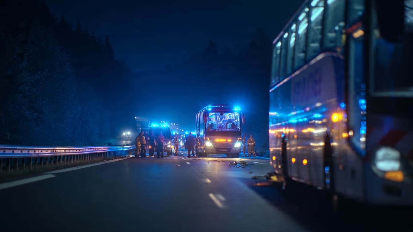 The Quiet Highway Became a Scene of Urgent Activity