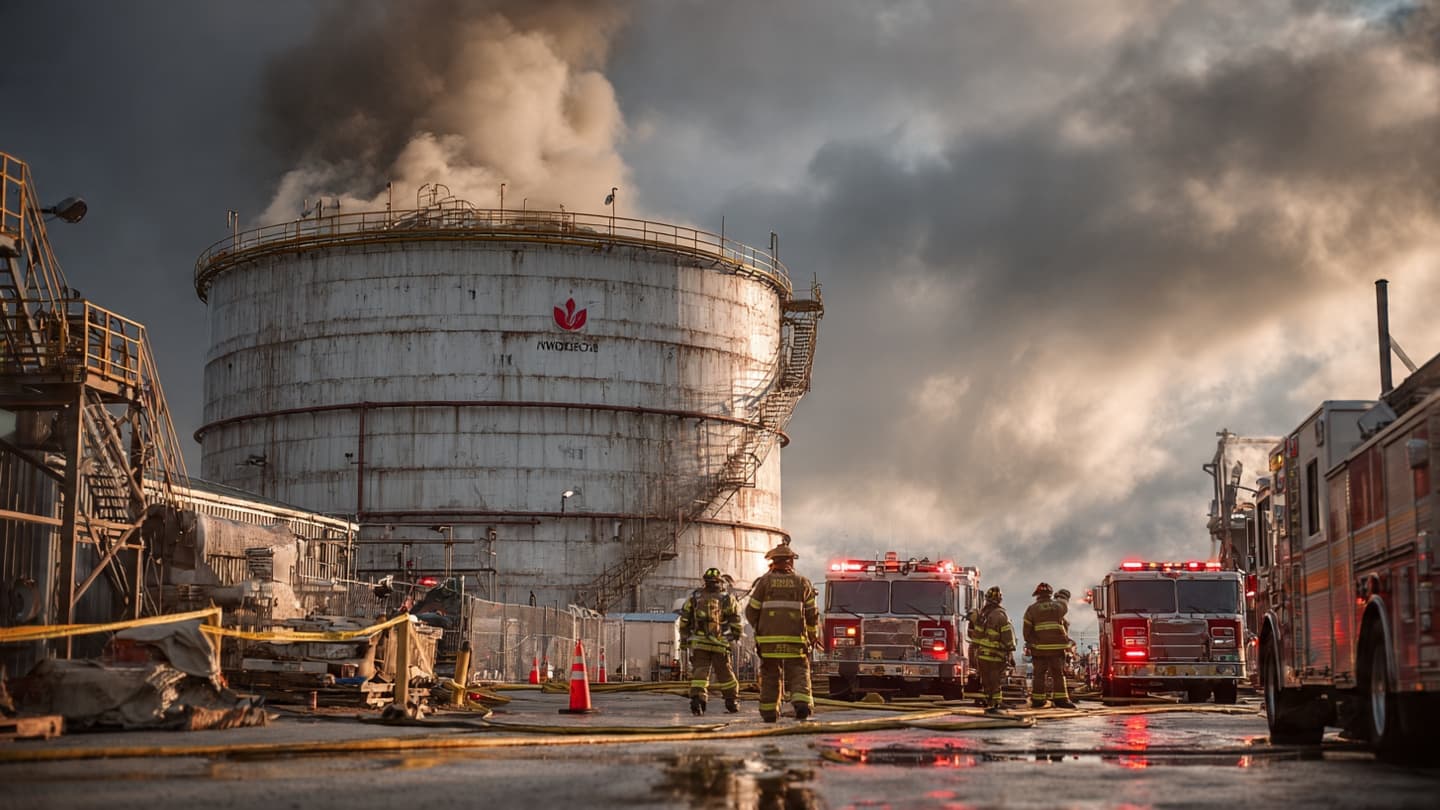 Behind Industrial Walls, a Sudden Silence Followed the Blast