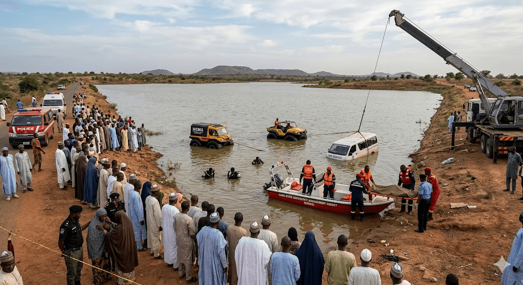 Tragedy in Kano: Four Dead After Vehicle Plunges Into Local Dam