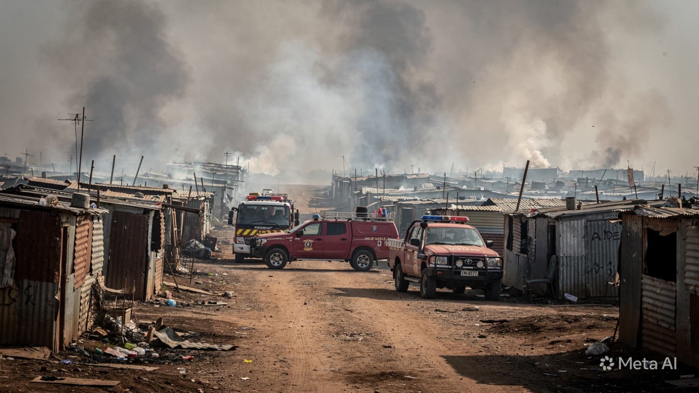 Johannesburg Settlement Blaze: Three Dead After Overnight Fire Rips Through Dense Informal Housing Area