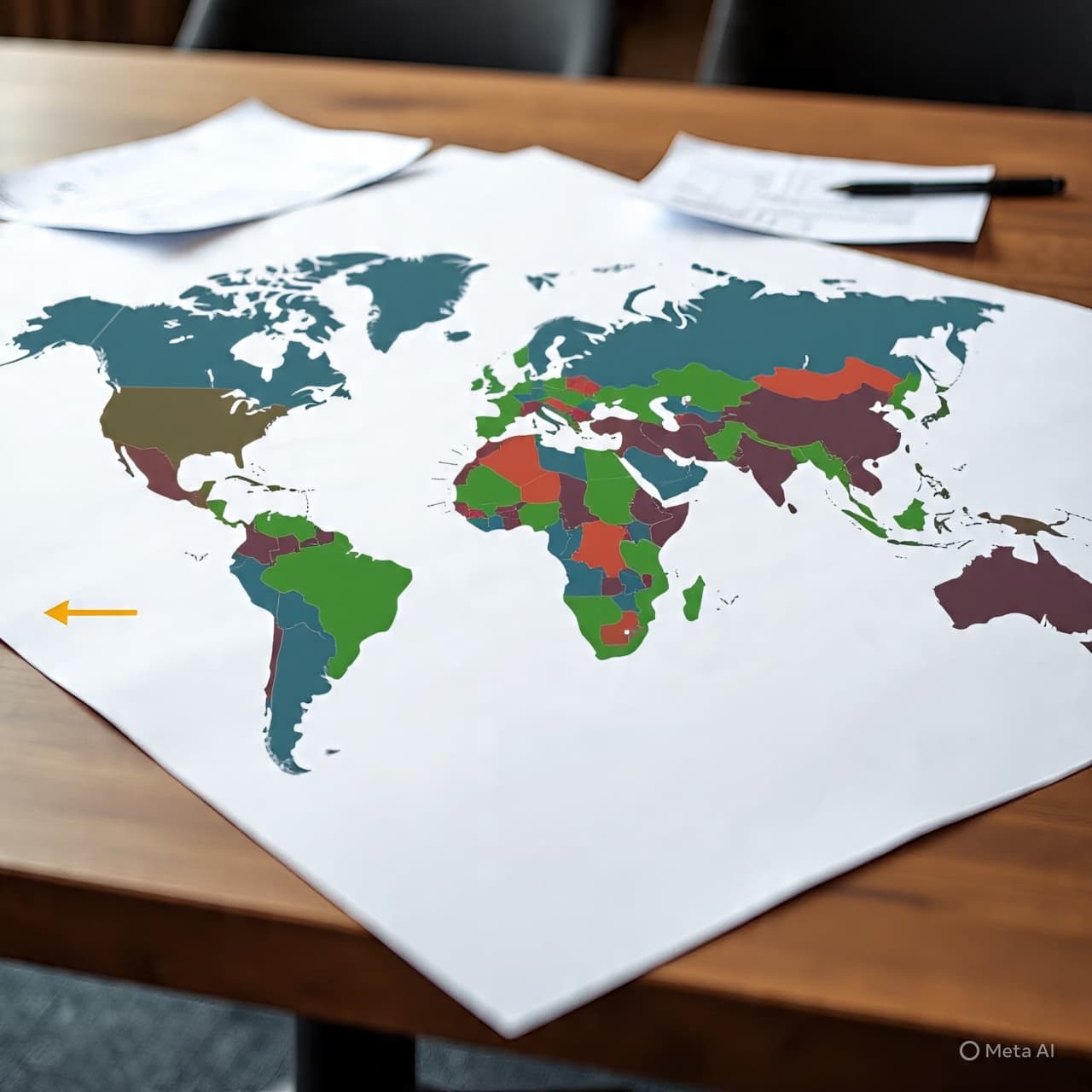 A global world map with arrows highlighting trade routes to and from the UAE. A global world map with arrows highlighting trade routes to and from the UAE.
