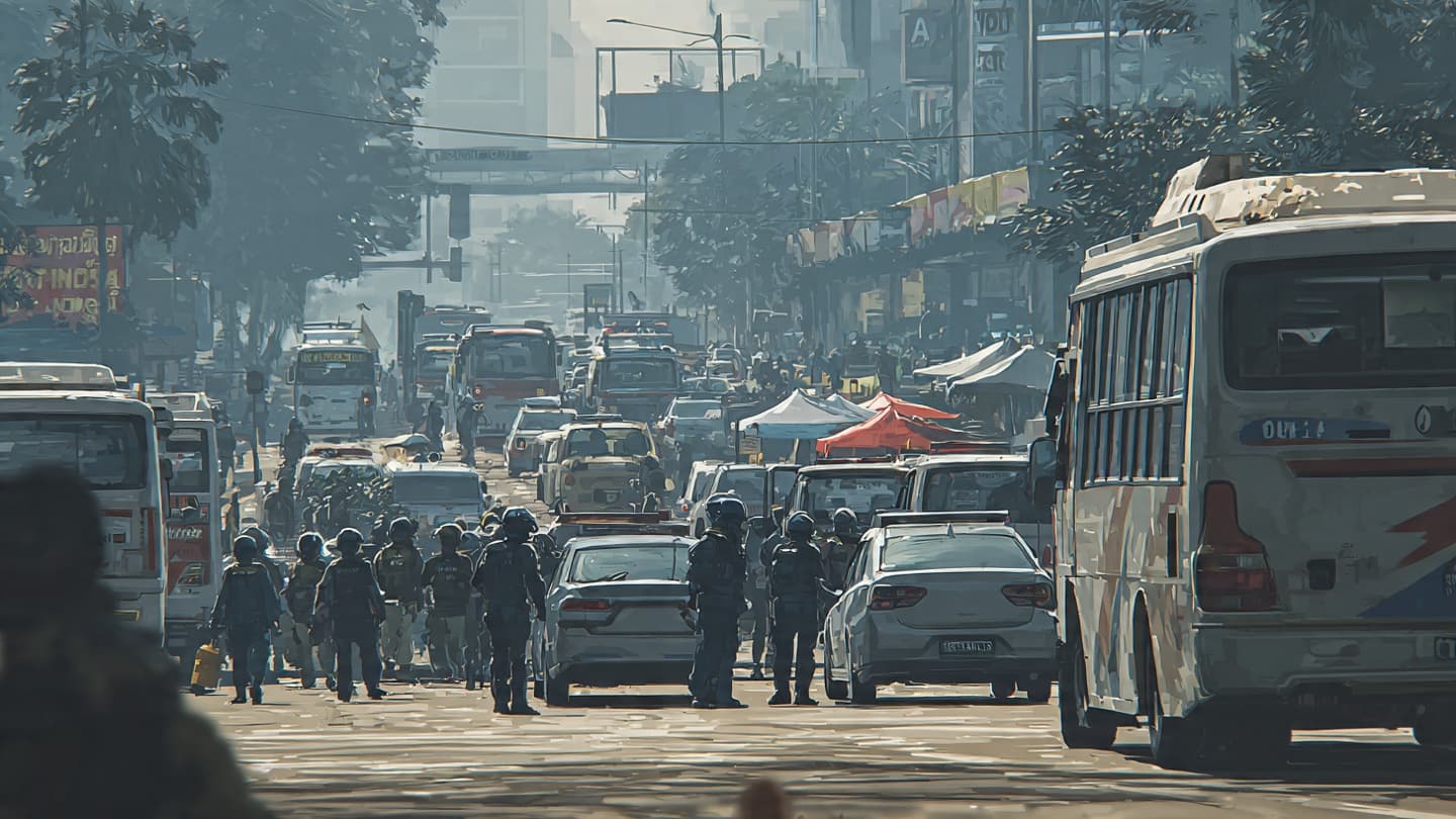Behind the Light of the Minimarket, Armed Gang Moves Quickly