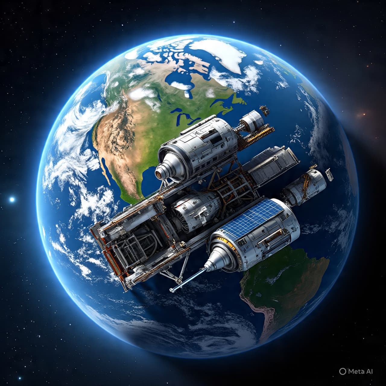 From Docked Stillness to Open Space: A Japanese Freighter Drifts from the Station From Docked Stillness to Open Space: A Japanese Freighter Drifts from the Station