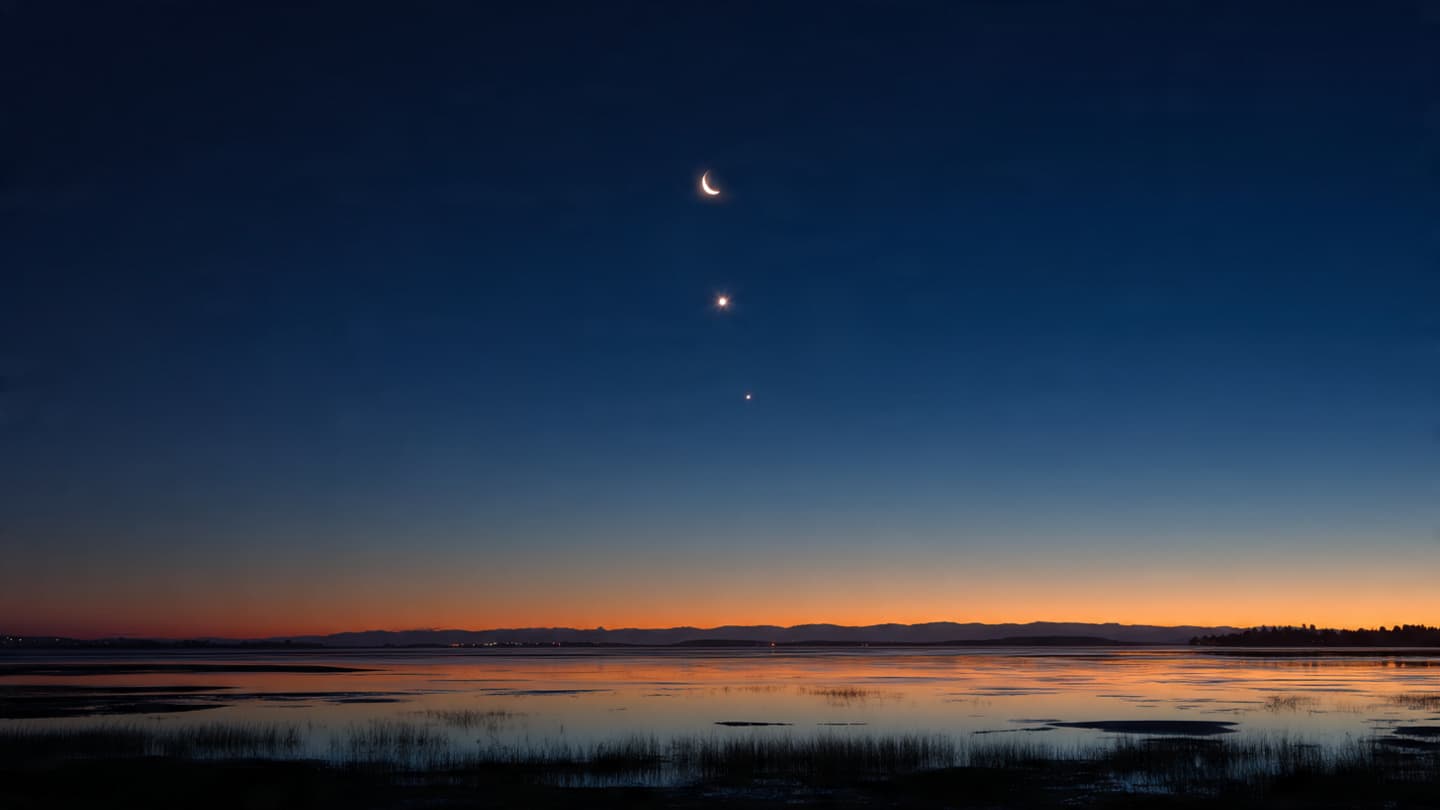When Venus, Jupiter, and the Moon Grace the Night Together When Venus, Jupiter, and the Moon Grace the Night Together