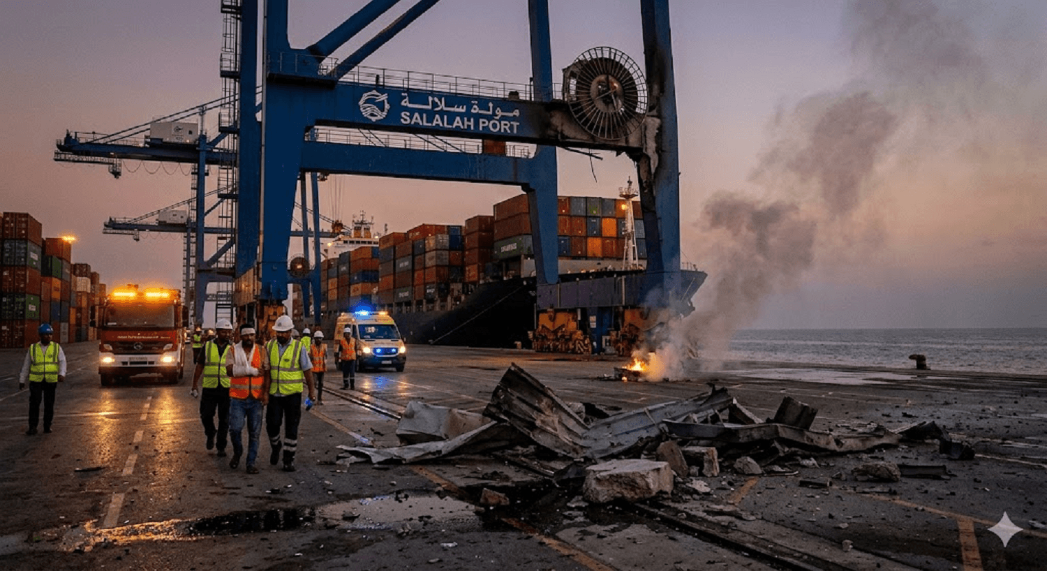 Regional Spillover: Drone Strike Hits Oman’s Salalah Port, Injuring Worker Regional Spillover: Drone Strike Hits Oman’s Salalah Port, Injuring Worker