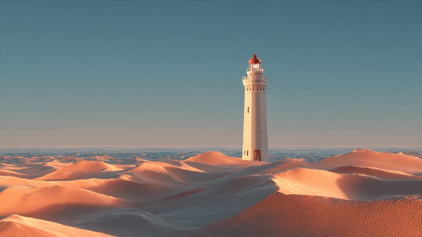 A Lighthouse Rose Where No Waves Have Ever Reached A Lighthouse Rose Where No Waves Have Ever Reached