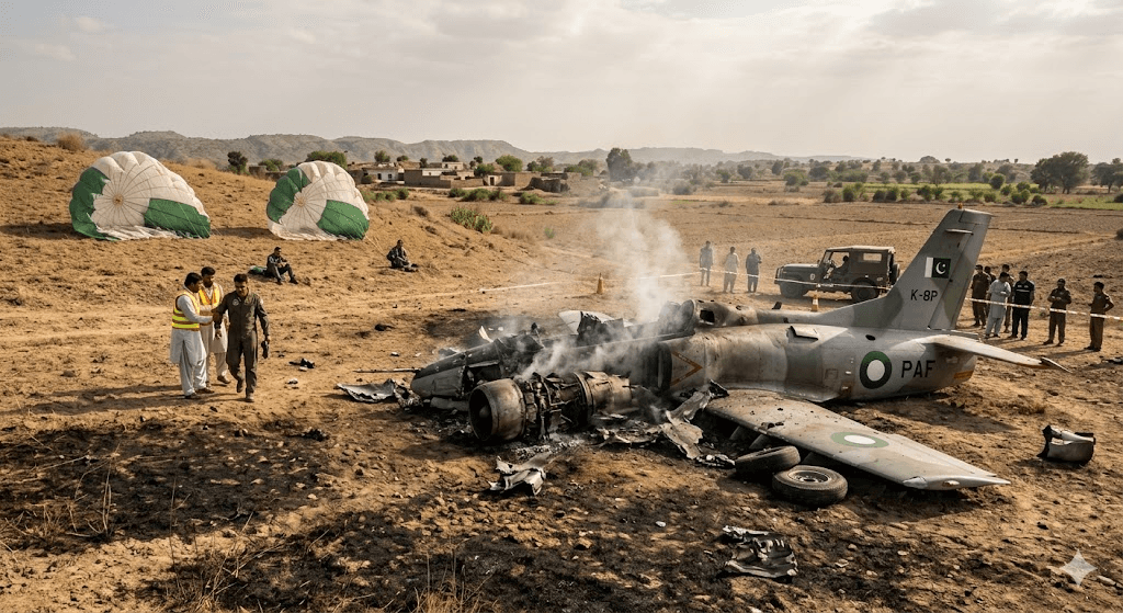 Air Force Jet Crashes Near Islamabad; Training Flight Ends in Disaster