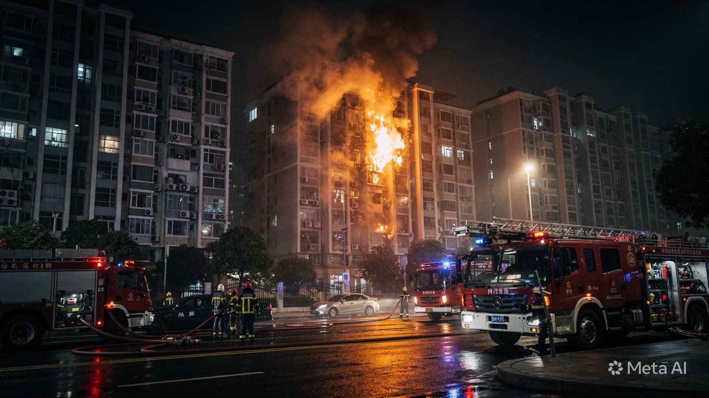 Where Concrete Towers Meet Midnight Air, Shanghai Faced Another Brief Moment Of Uncertainty During Darkness