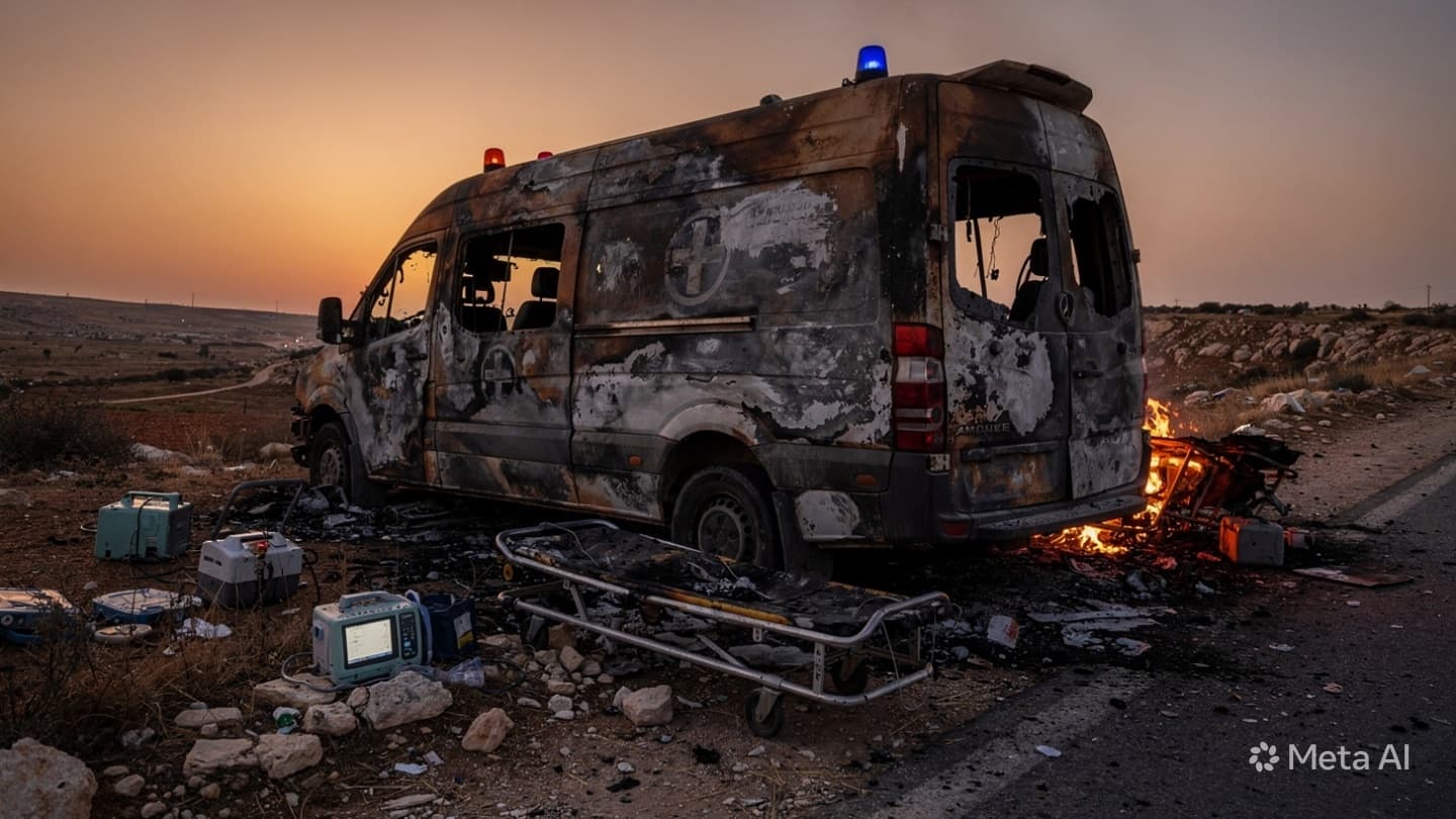 Medical Emergency Response Tragedy: Two Paramedics Killed By Airstrike Targeting Vehicle In South Lebanon