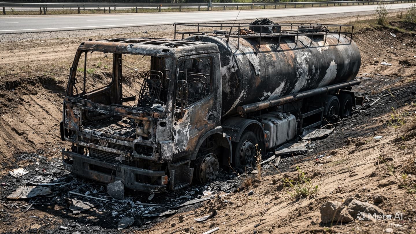 Kenya Fuel Tanker Disaster: Thirteen Onlookers Killed in Massive Highway Explosion Following Crash Kenya Fuel Tanker Disaster: Thirteen Onlookers Killed in Massive Highway Explosion Following Crash